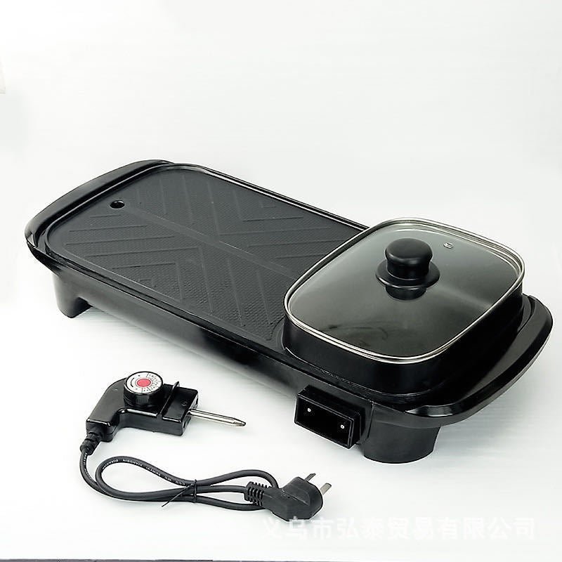 Aparat de gatit electric multifunctional, GRATAR & HOTPOT, 2 in 1, 1500W