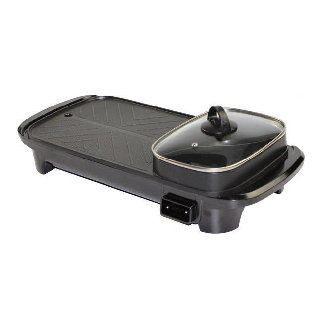 Aparat de gatit electric multifunctional, GRATAR & HOTPOT, 2 in 1, 1500W