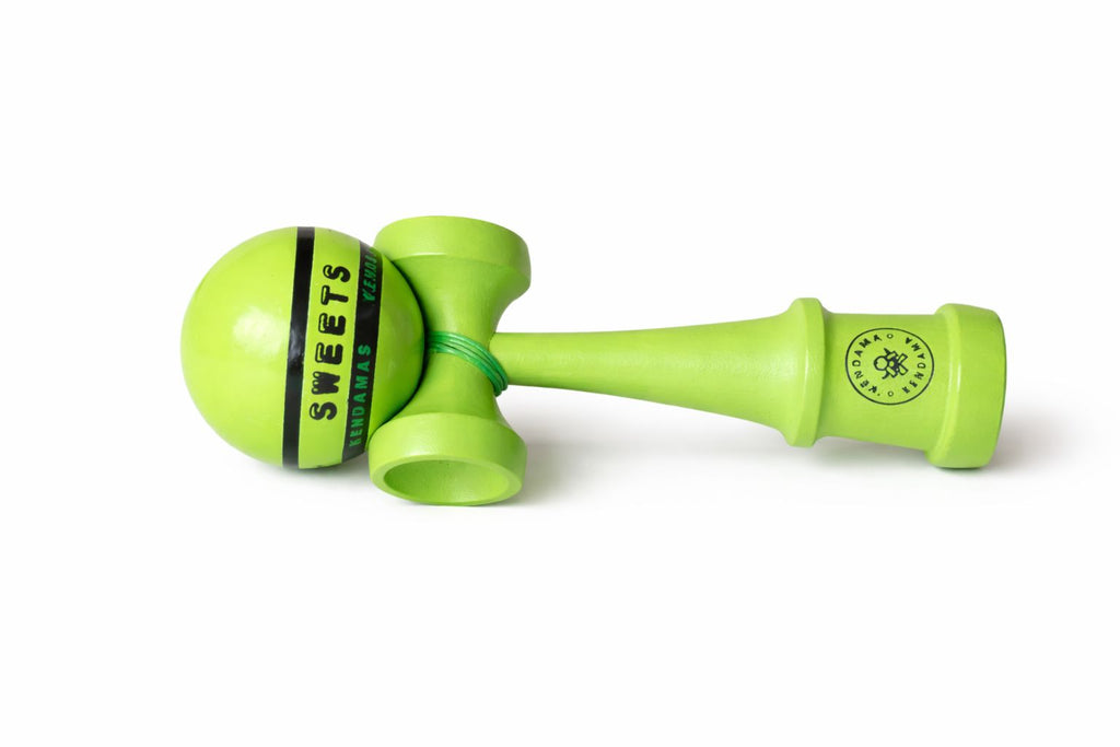 Kendama Premium Sweets– ALL GREEN, design elegant, aderenta sporita, lemn durabil