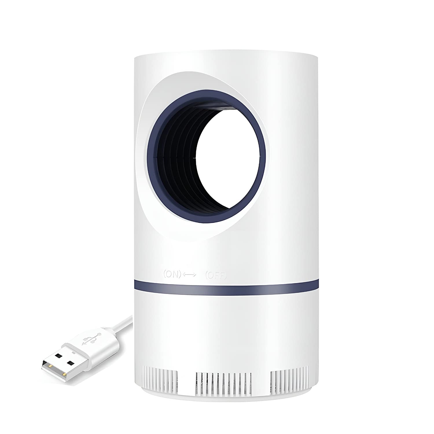 Lampa Anti-Tantari Profesionala UV, Varianta mare 23 cm, Fotocatalitica, Silentioasa, Fara Chimicale, Aspirare Ciclon, Alimentare USB, Ideala pentru Dormitor si Copii