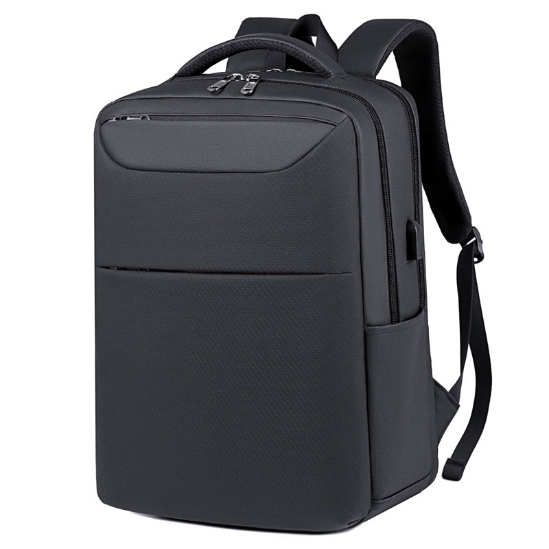Rucsac Laptop Business Urban, Compartimentare Inteligenta, Port USB, Rezistent la Apa, Negru